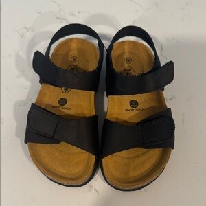 Black Kids Velcro Sandals plakton made in Spain new